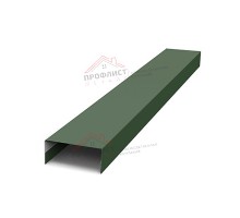 Крепежная планка нижняя Texas 0,5 Velur RAL 6020 хромовая зелень