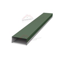Крепежная планка верхняя Texas 0,5 Velur RAL 6020 хромовая зелень
