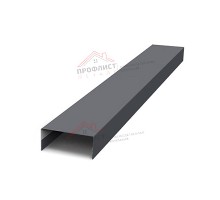 Крепежная планка нижняя Texas 0,45 Drap RAL 7024 мокрый асфальт