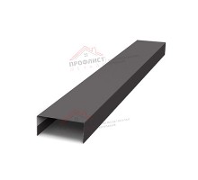 Крепежная планка нижняя Texas 0,5 Satin с пленкой RR 32 темно-коричневый