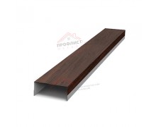 Крепежная планка верхняя Texas 0,45 Print Elite Choco Wood