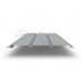 Софит металлический центральная перфорация 0,5 GreenCoat Pural matt с пленкой RR 21 светло-серый (RAL 7040 серое окно)