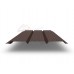 Софит металлический полная перфорация 0,5 Rooftop Matte с пленкой RAL 8017 шоколад.