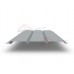 Софит металлический без перфорации 0,5 GreenCoat Pural matt с пленкой RR 21 светло-серый (RAL 7040 серое окно)