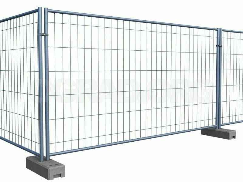 Фото для статьи: временное ограждение — панель крупным планом