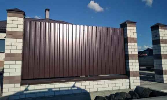 Монтаж профнастила Н57