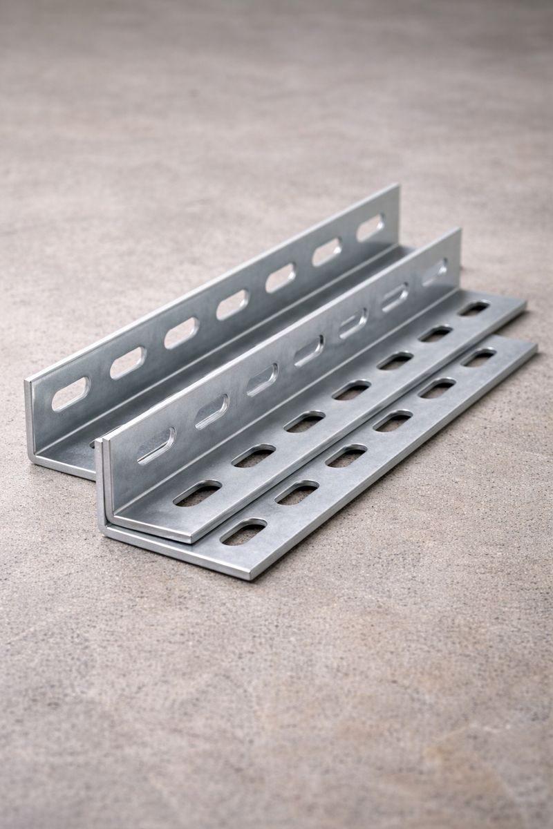 Оцинкованный L-профиль перфорированный — пример поверхности