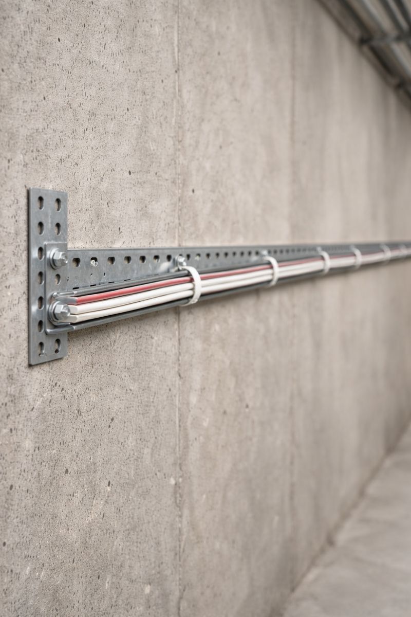 Применение L-профиля перфорированного — пример узла в стеллаже/каркасе