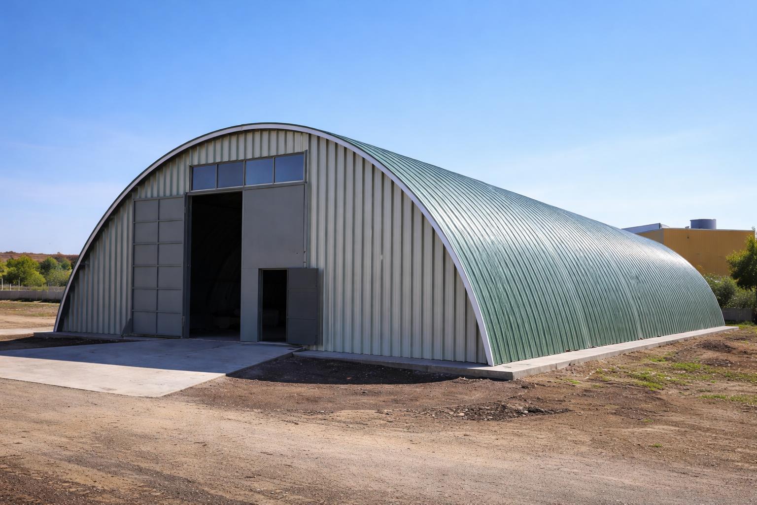 Арочный профнастил МП10ПГ для ангаров и складов