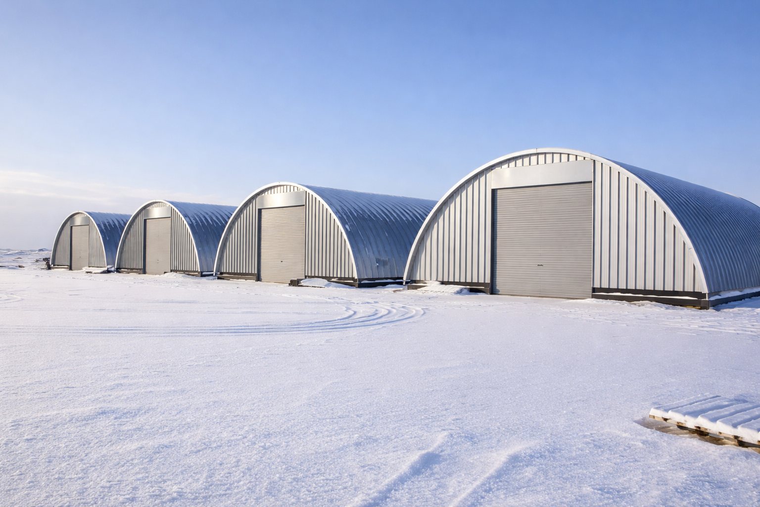 Арочный профнастил МП10ПГ для промышленных и технических сооружений