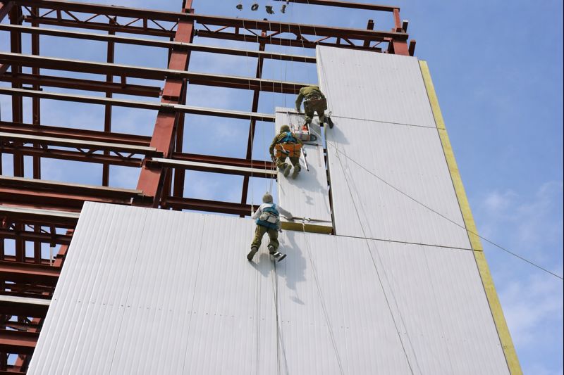 Применение стеновых алюминиевых сэндвич-панелей — пример объекта