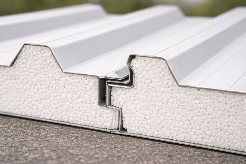 Кровельные сэндвич панели ППС — общий вид (заглушка/пример)