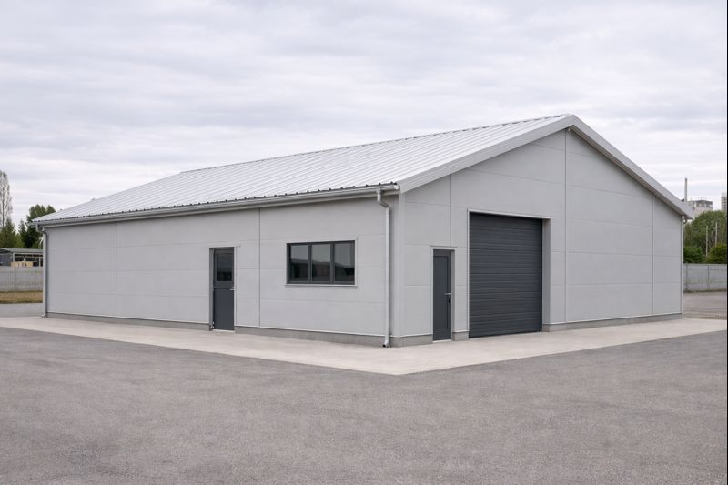 Применение кровельных сэндвич панелей ППС — пример объекта (заглушка/пример)