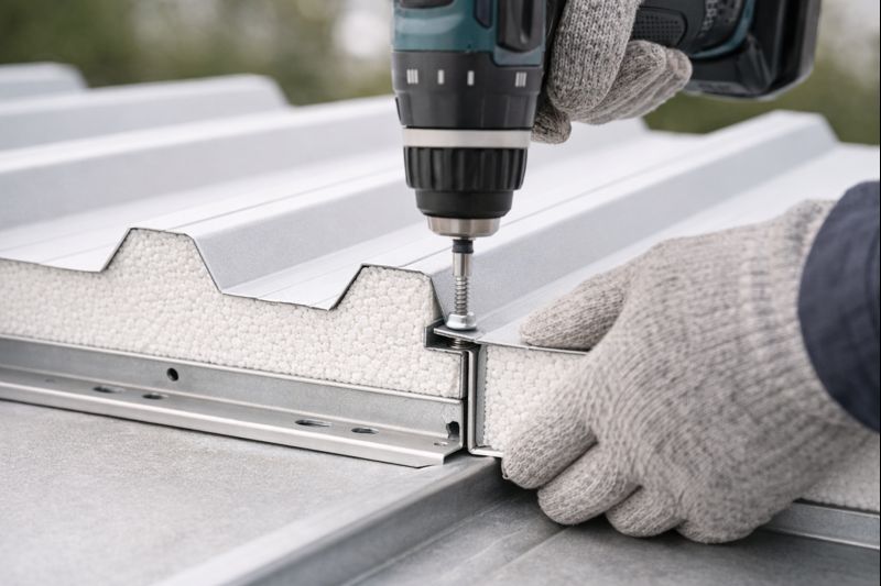 Поставка/упаковка кровельных сэндвич панелей ППС (заглушка/пример)