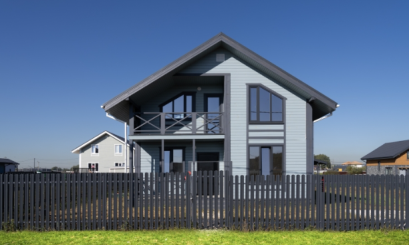 Евроштакетник у частного дома