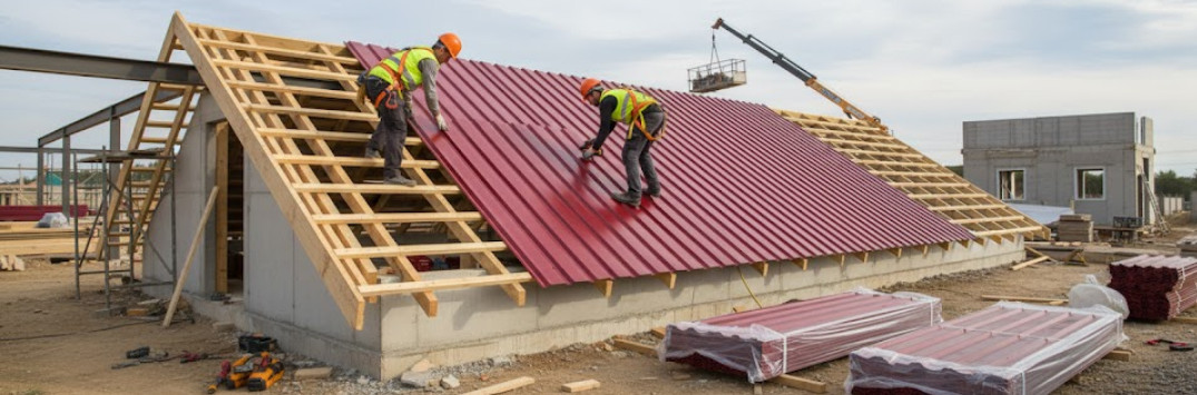 Монтаж профнастила МП35 нестандартной ширины