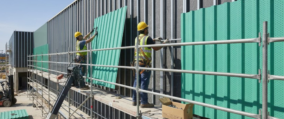 Монтаж перфорированного профлиста