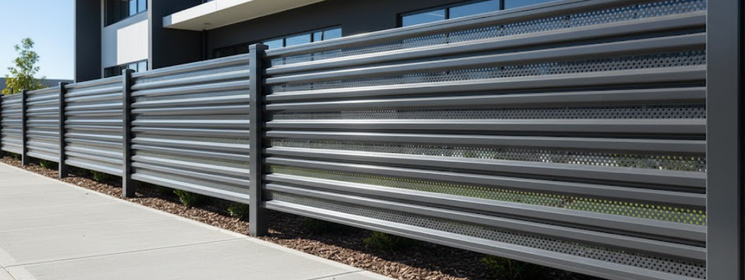Ограждения из перфорированного профнастила