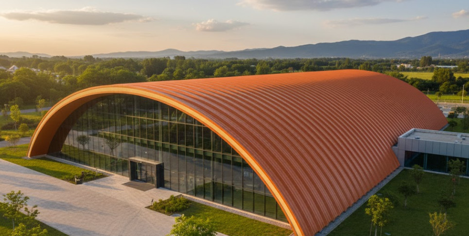 Арочные сэндвич-панели