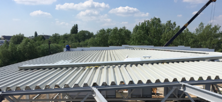 Монтаж профнастила Н200