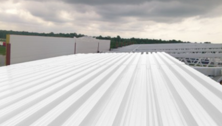 Кровля склада из профнастила Н200