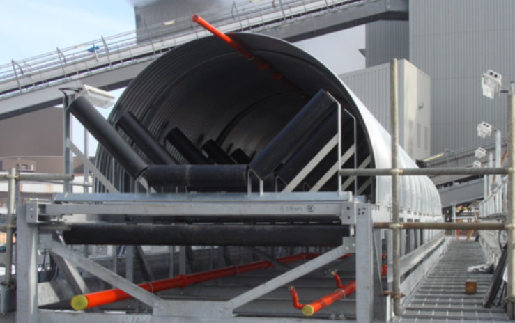 Укрытие конвейера из арочного профнастила С15ПГ