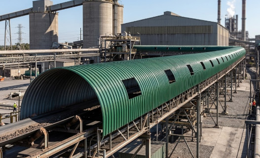 Конвейерная линия под арочным укрытием