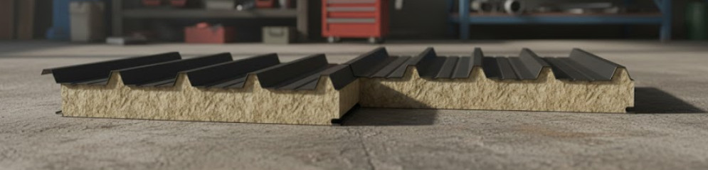 Кровля из сэндвич панелей с минеральной ватой