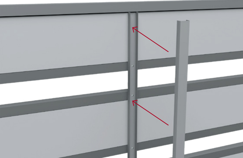 Составная крепежная планка для забора