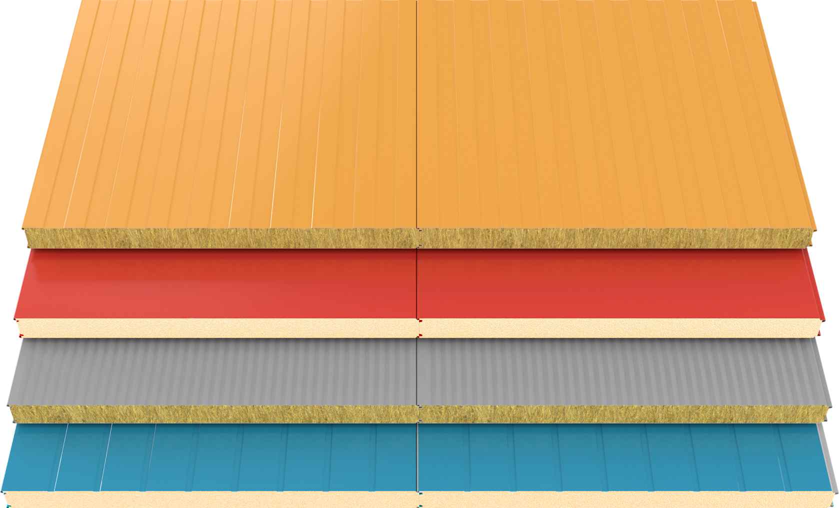 Цветовые решения и покрытия сэндвич-панелей