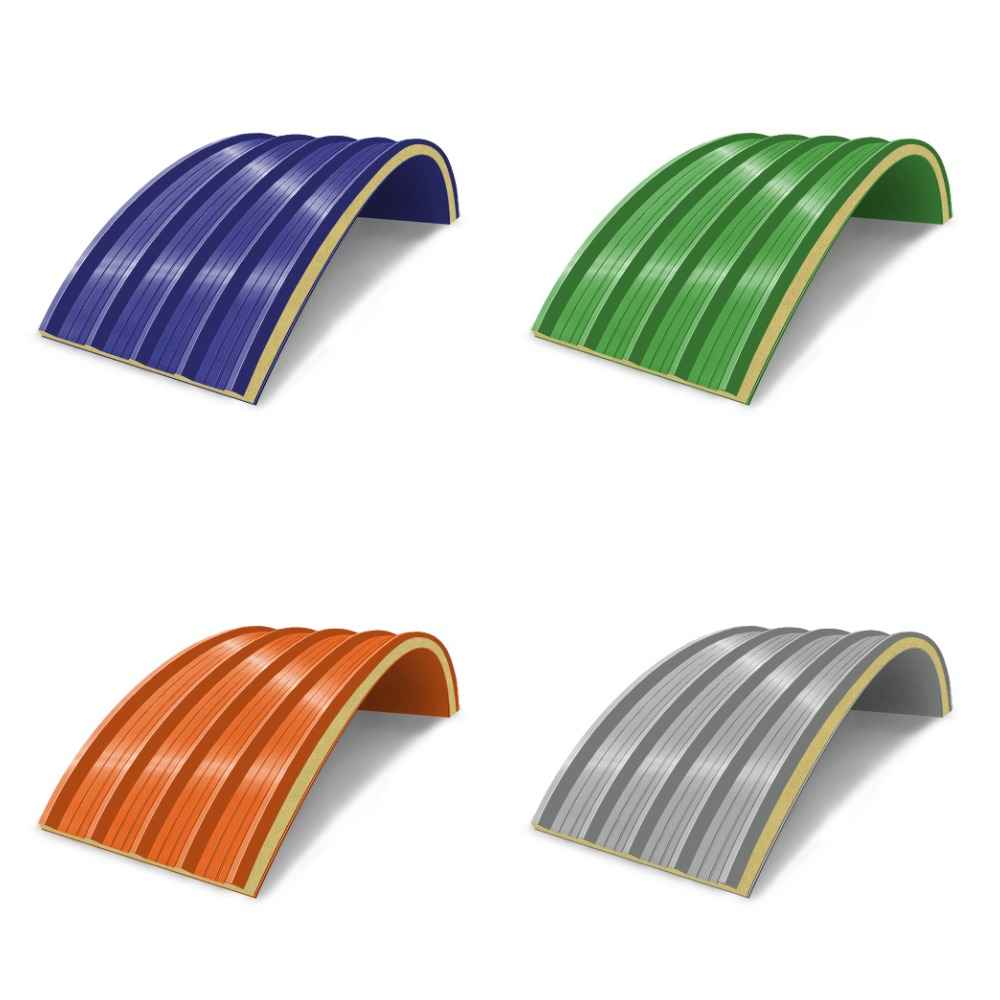 Арочные сэндвич-панели из пенополиизоцианурата в СПб и ЛО