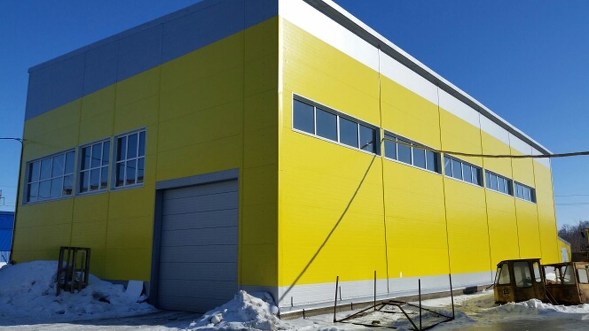 Монтаж стеновых сэндвич-панелей