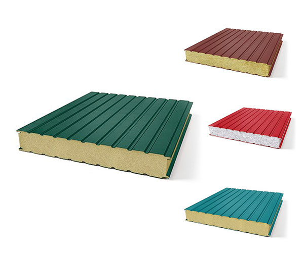 Сэндвич-панели — образцы покрытий и цветов