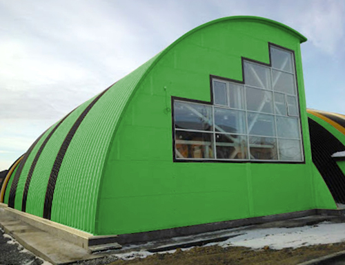 Арочный профнастил: ангар/склад — пример решения