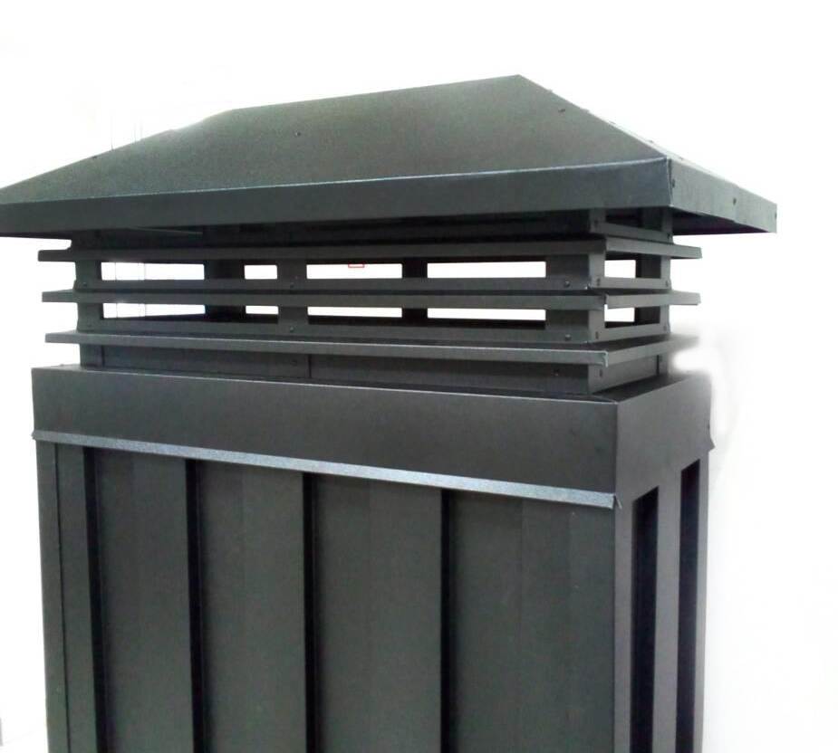 Дымник на трубу с жалюзи для кирпичного дымохода