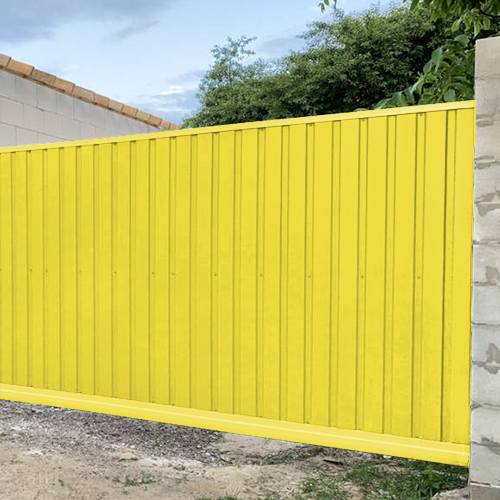 Монтаж забора из НС15