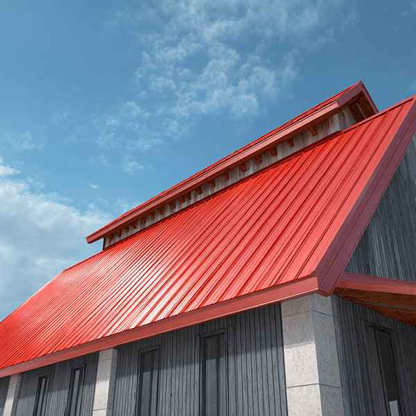 Кровля склада из кровельных сэндвич-панелей: тёплый контур