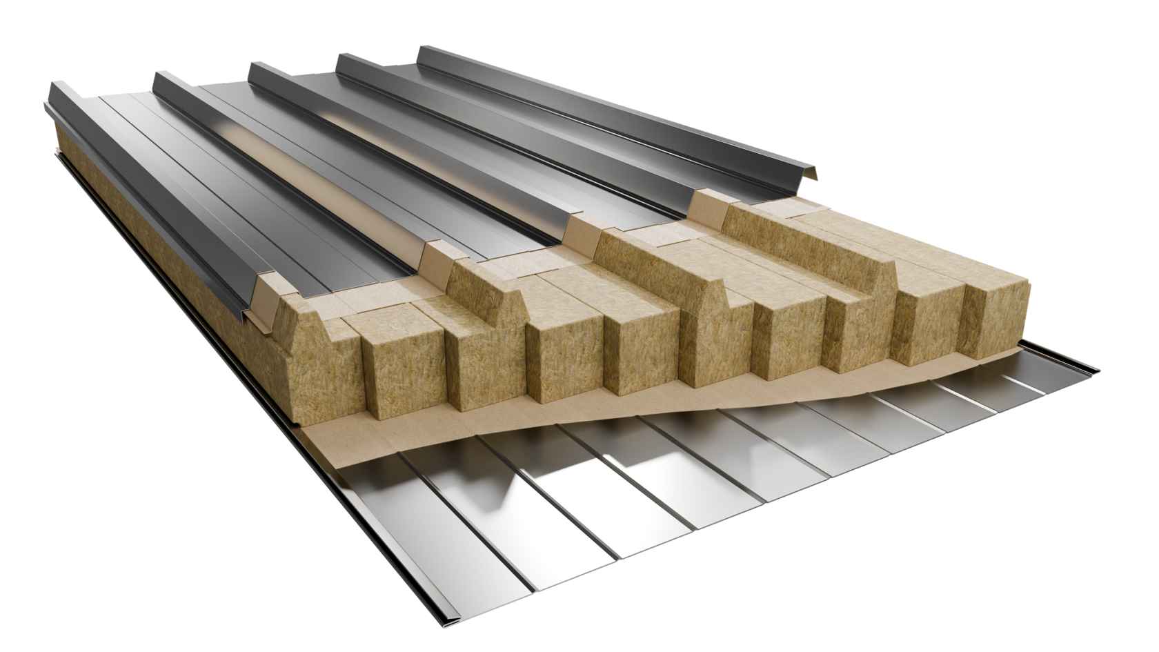 Металлочерепица на крыше здания