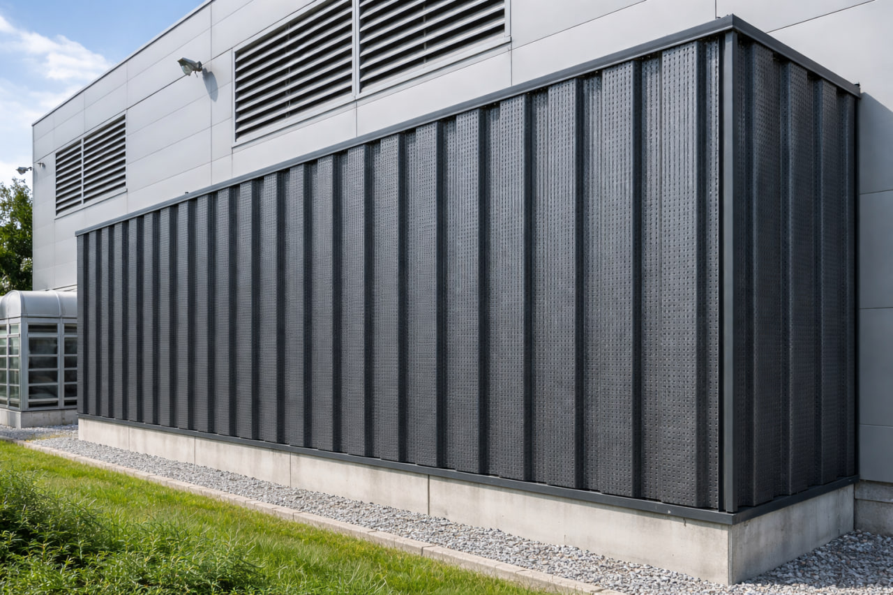 Перфорированный несущий профлист в конструкции