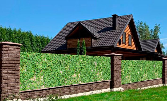 Профнастил с принтом для забора