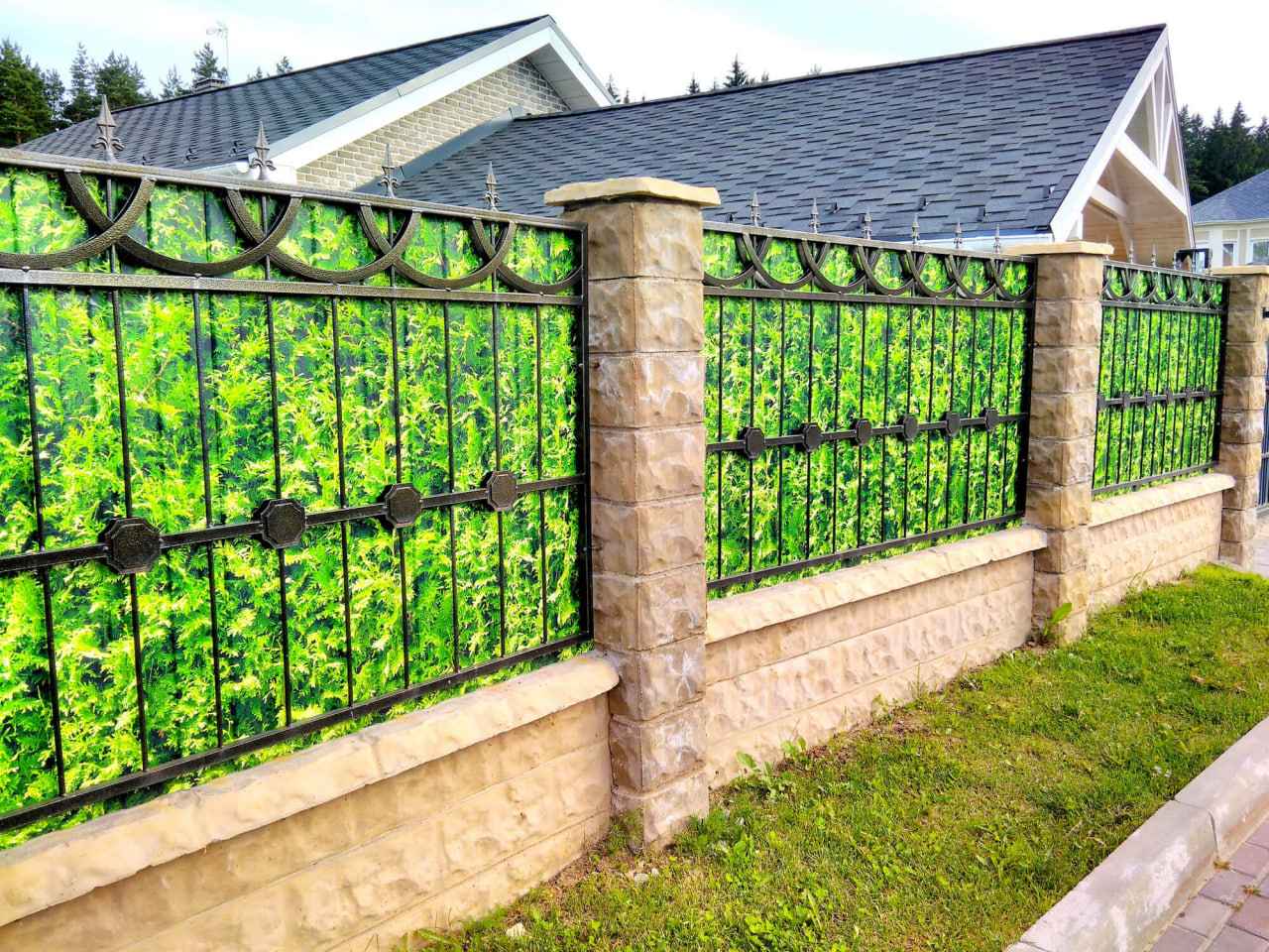 Фотозабор под дерево