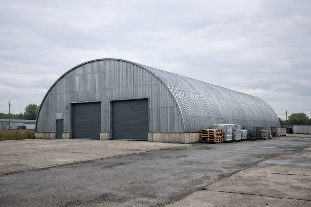 Арочная конструкция из профнастила