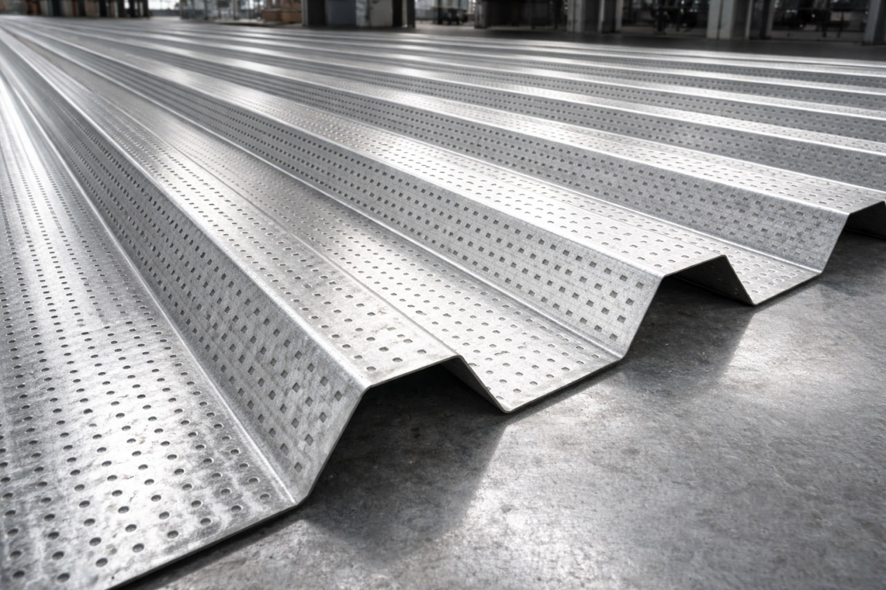 Перфорированный профлист Т35 на объекте