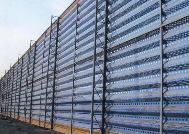 Т60 перфорированный профнастил для ограждения коммерческого объекта