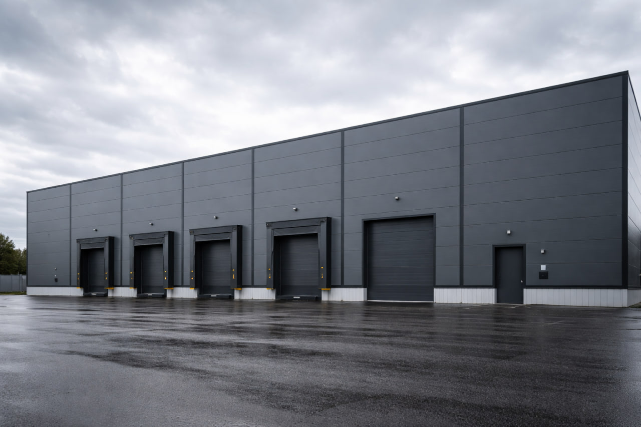 Стеновые сэндвич-панели для склада и производственного здания