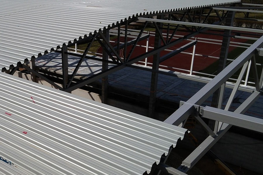 Монтаж профнастила Н153