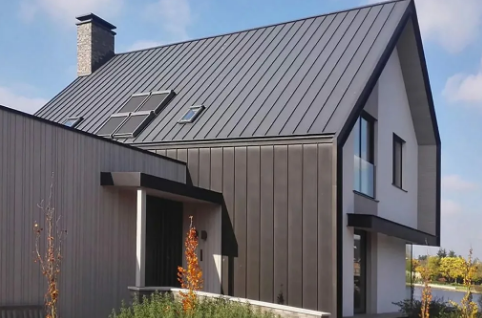 Монтаж профнастила ST15 для крыши склада