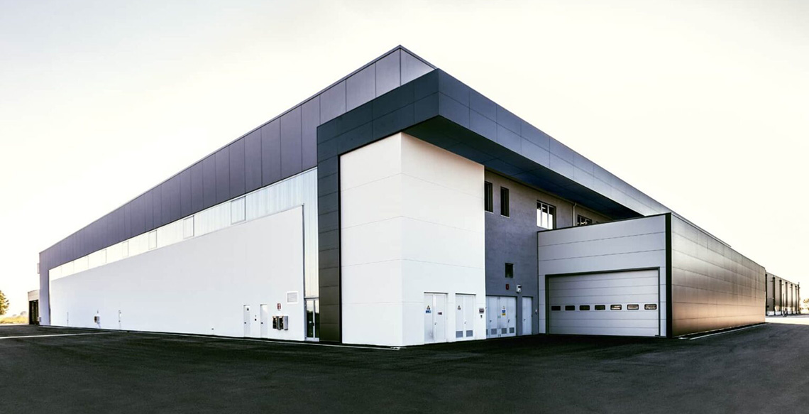 Металлический каркас промышленного здания