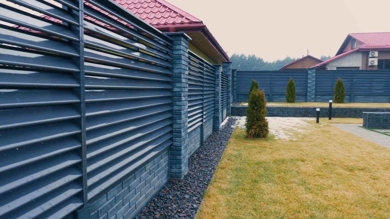 Забор-жалюзи Еврожалюзи — варианты покрытий и цветов