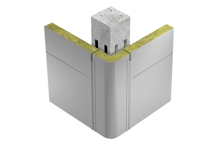 Вертикальная угловая сэндвич-панель